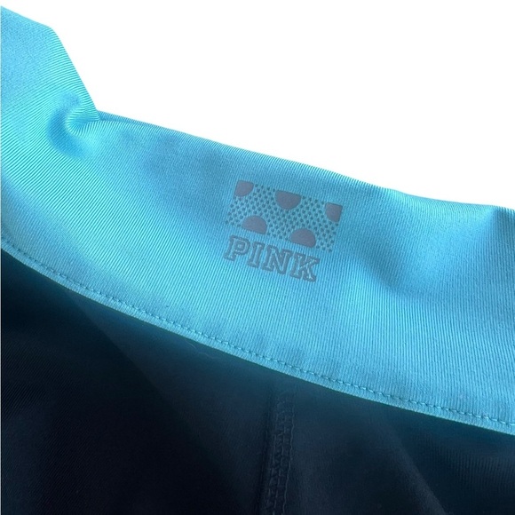 Victorias Secret PINK Medium Ultimate Fold Over Mesh Leggings Workout Yoga Gym - Picture 6 of 8